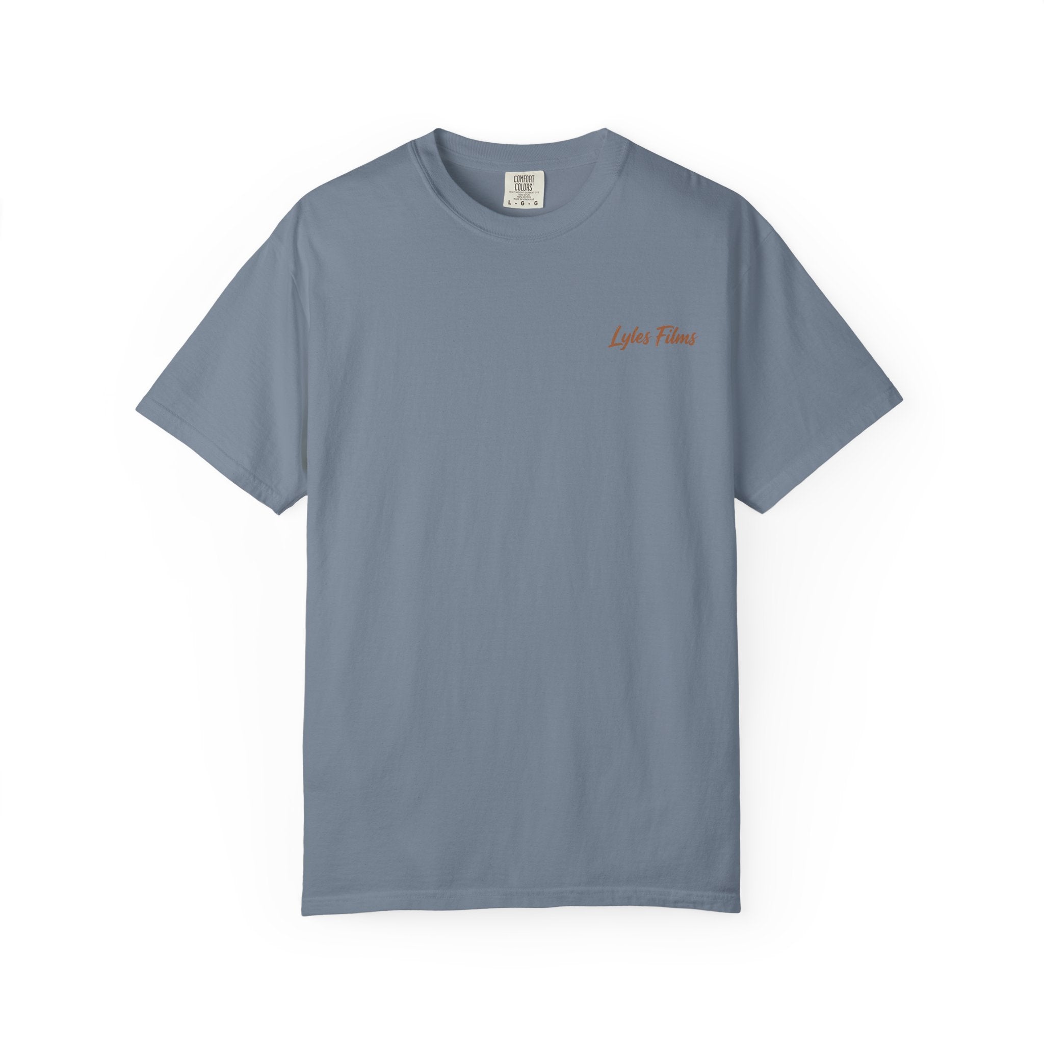 Lake Life T-Shirt — "Lyles Films" Sunset Boat Graphic