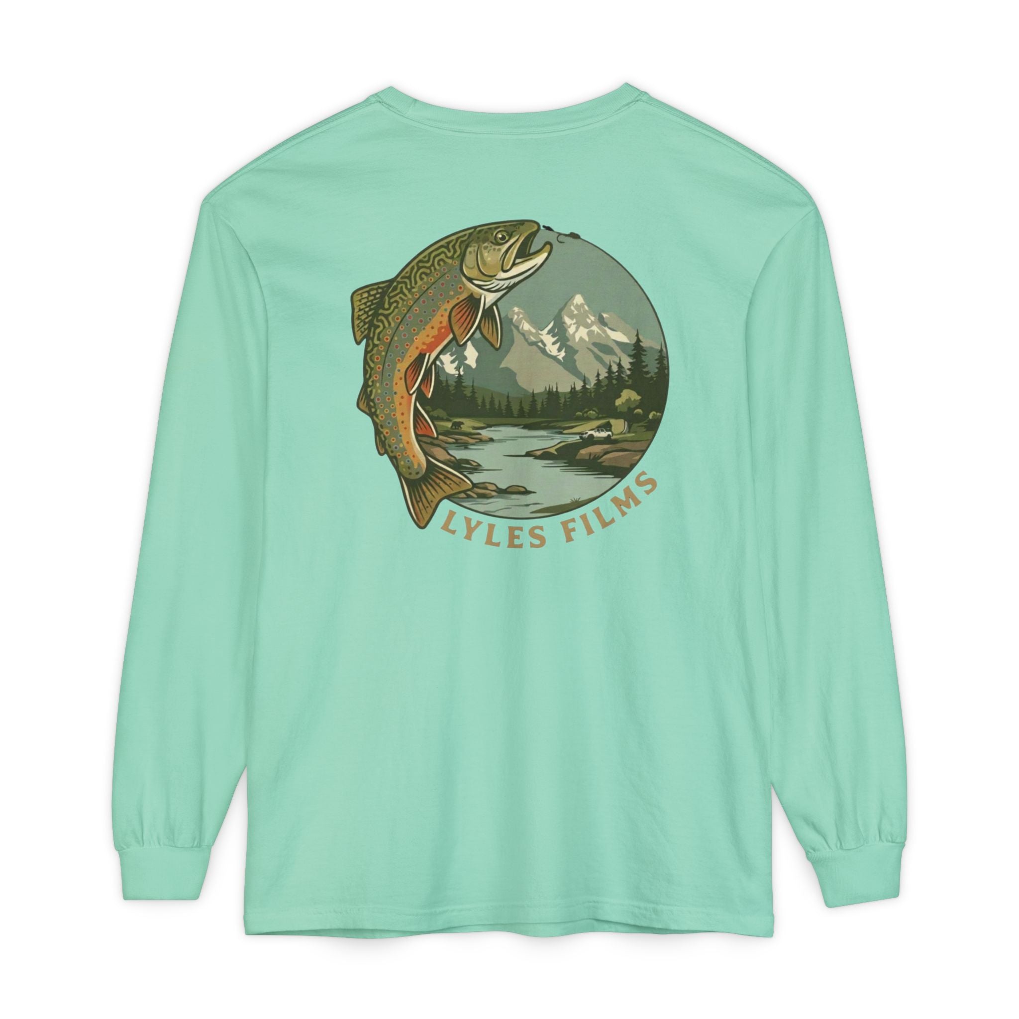 Classic Long Sleeve Brook Trout - Lyles Films Trout Graphic