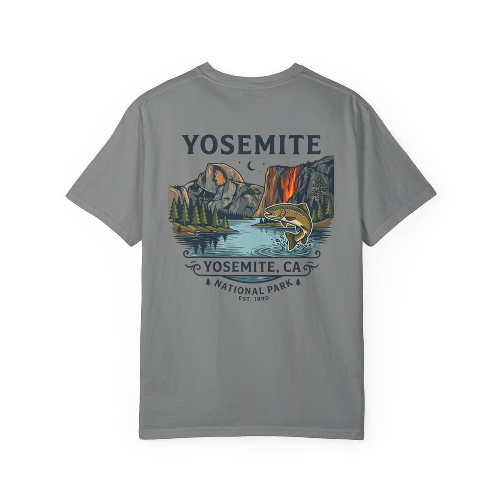 Yosemite National Park T-Shirt — Vintage Trout & Valley Scenic Tee