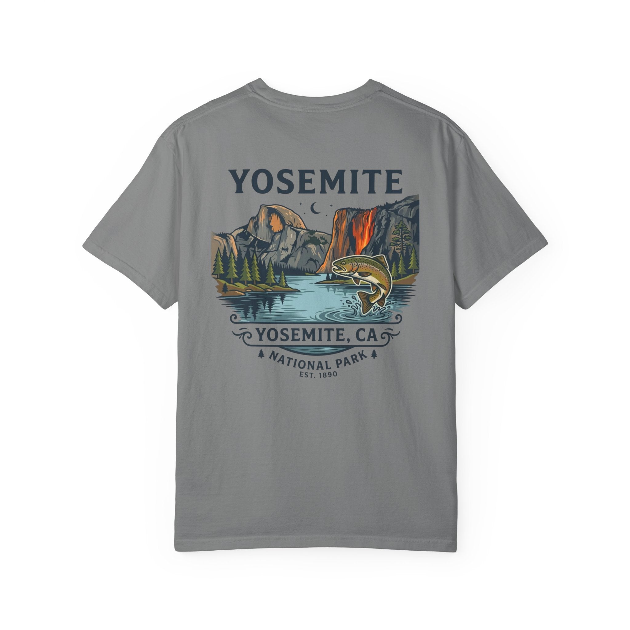 Yosemite National Park T-Shirt — Vintage Trout & Valley Scenic Tee