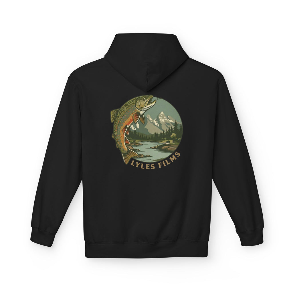 Lyles Films Hoodie — Vintage Mountain Trout Logo Pullover