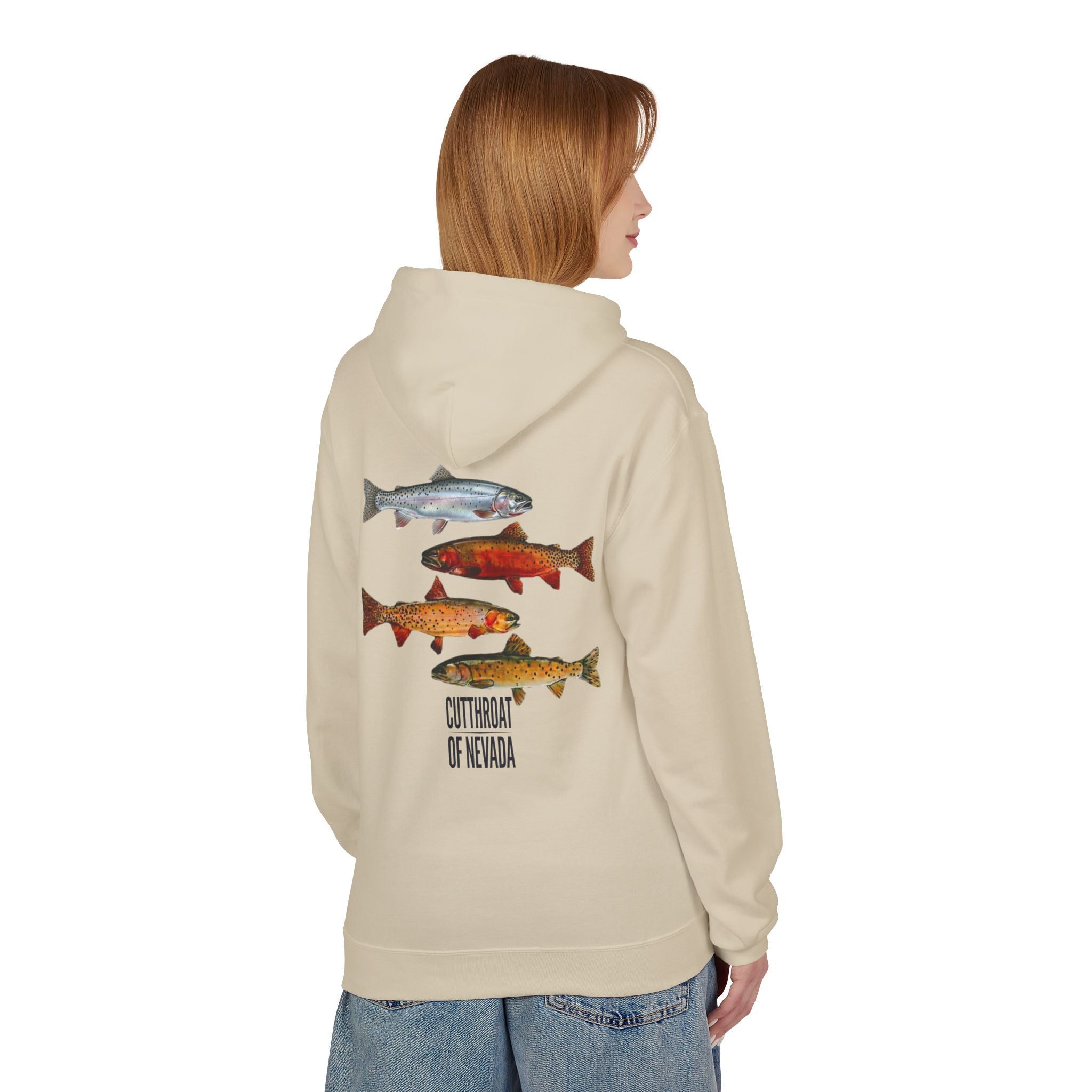 Lyles Films Nevada Cutthroat Hoodie — Fish of Nevada Graphic Fishing Pullover