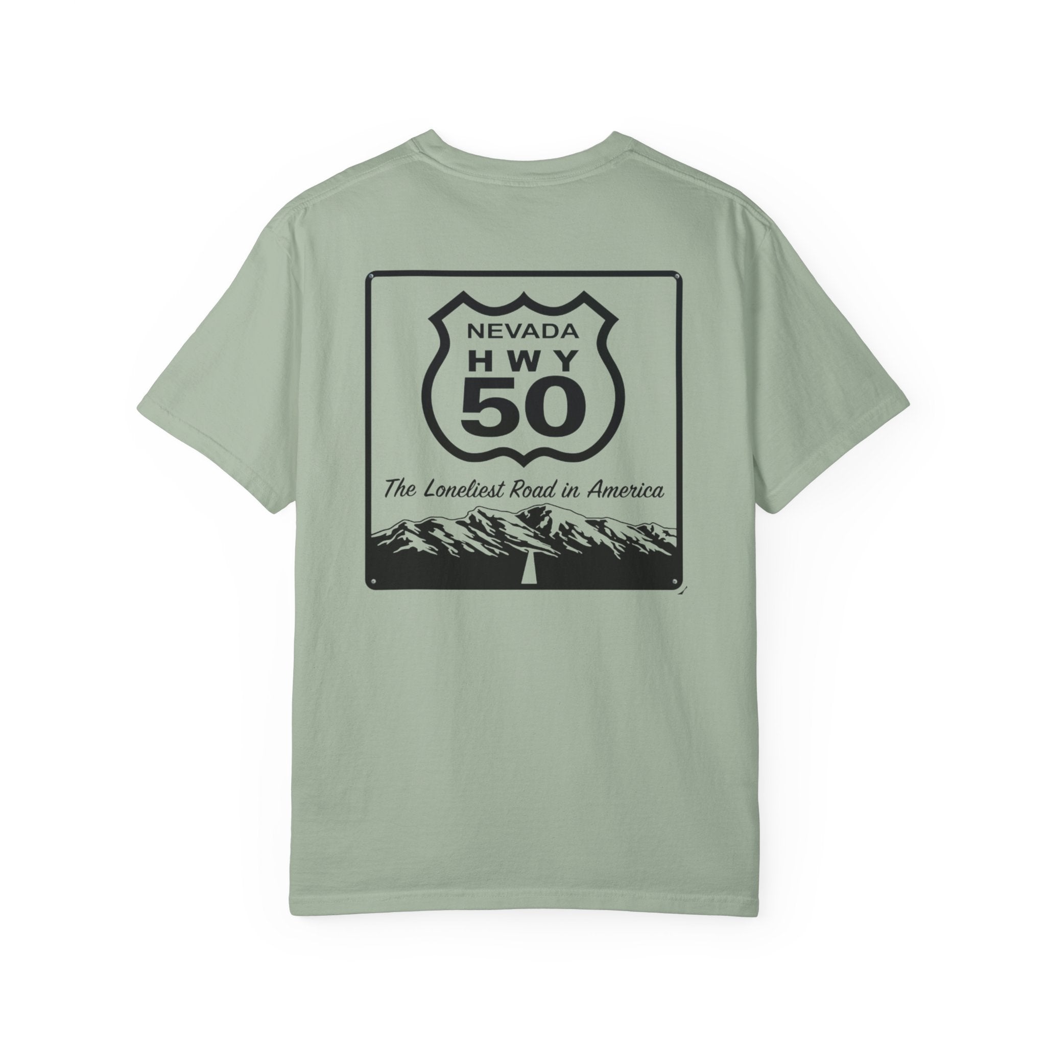 Nevada Hwy 50 T-Shirt — "The Loneliest Road in America" Graphic Tee