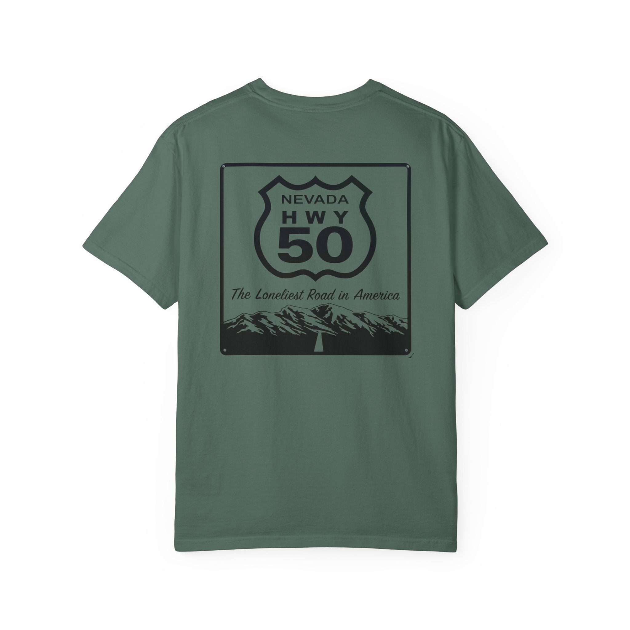 Nevada Hwy 50 T-Shirt — "The Loneliest Road in America" Graphic Tee