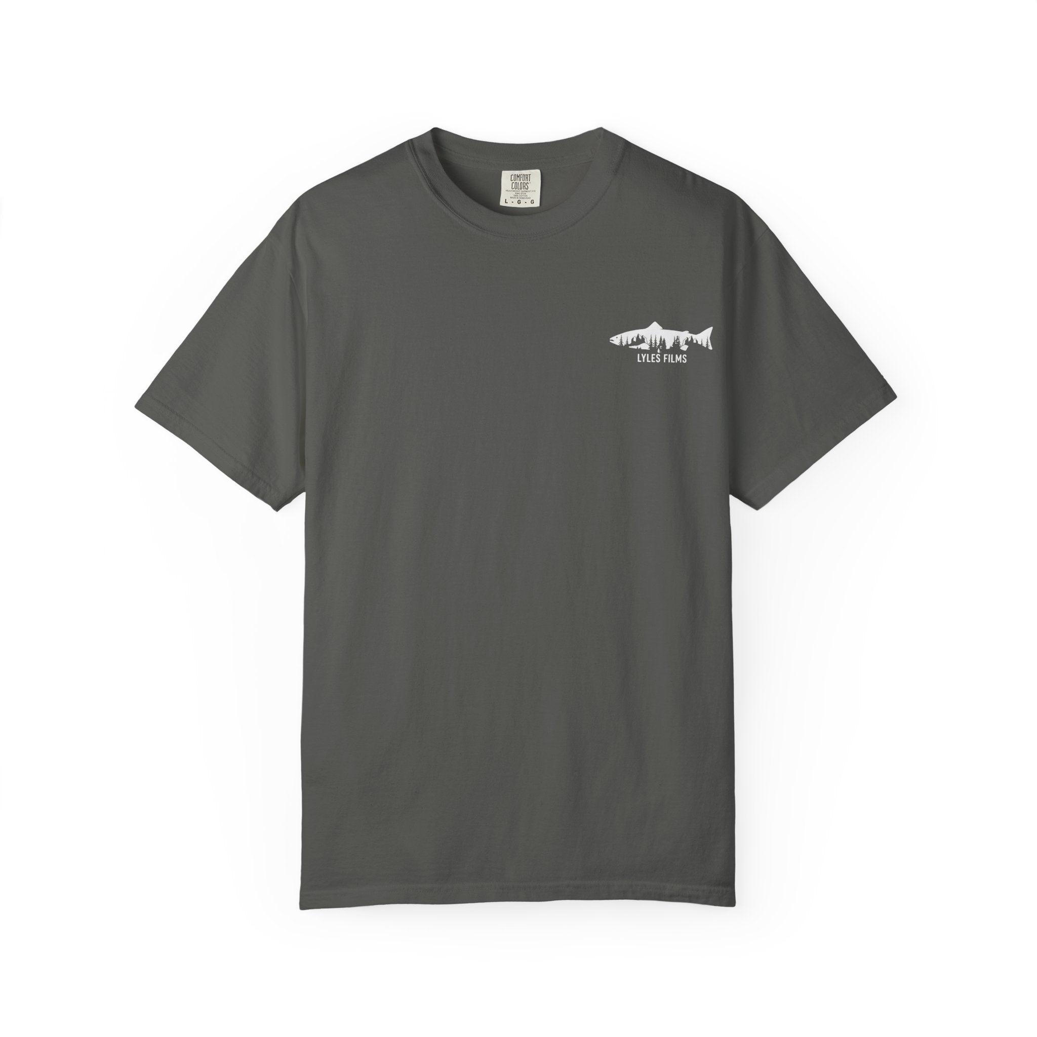 Fishing Logo T‑Shirt — 'LYLES FILMS' Silhouette Trout Tee