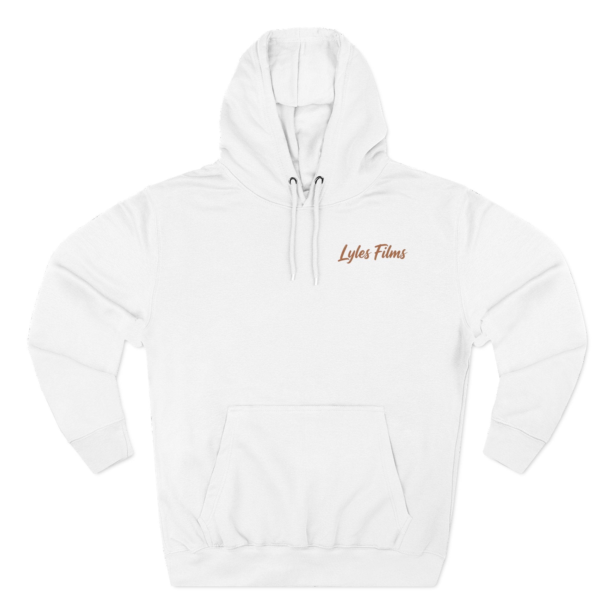Lyles Films Fishing Hoodie — Vintage Trout Logo Fleece Pullover