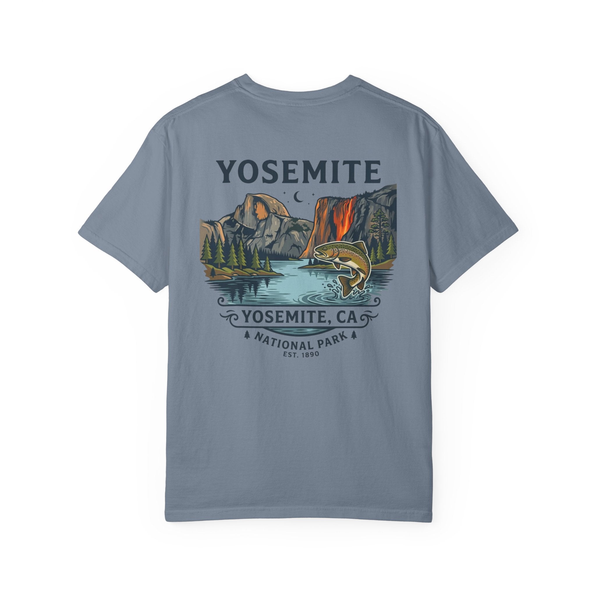Yosemite National Park T-Shirt — Vintage Trout & Valley Scenic Tee
