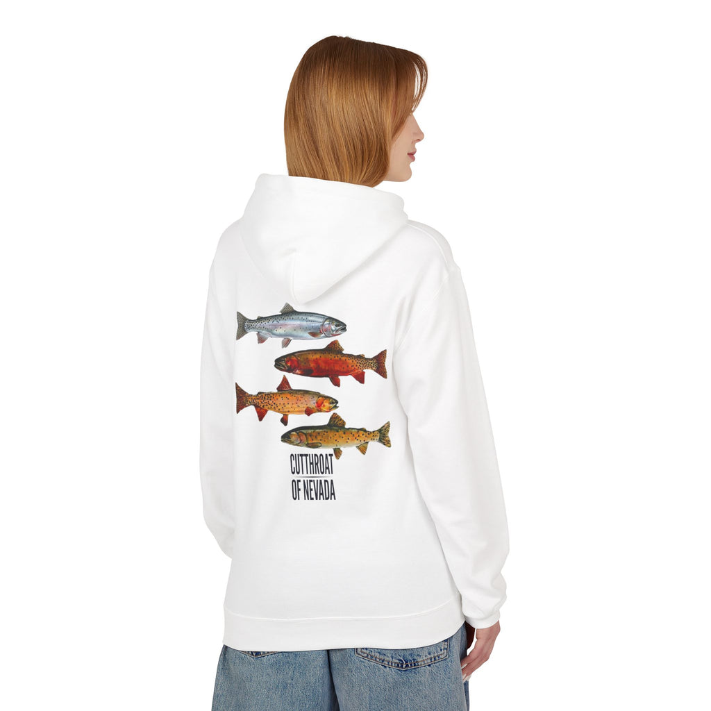 Lyles Films Nevada Cutthroat Hoodie — Fish of Nevada Graphic Fishing Pullover