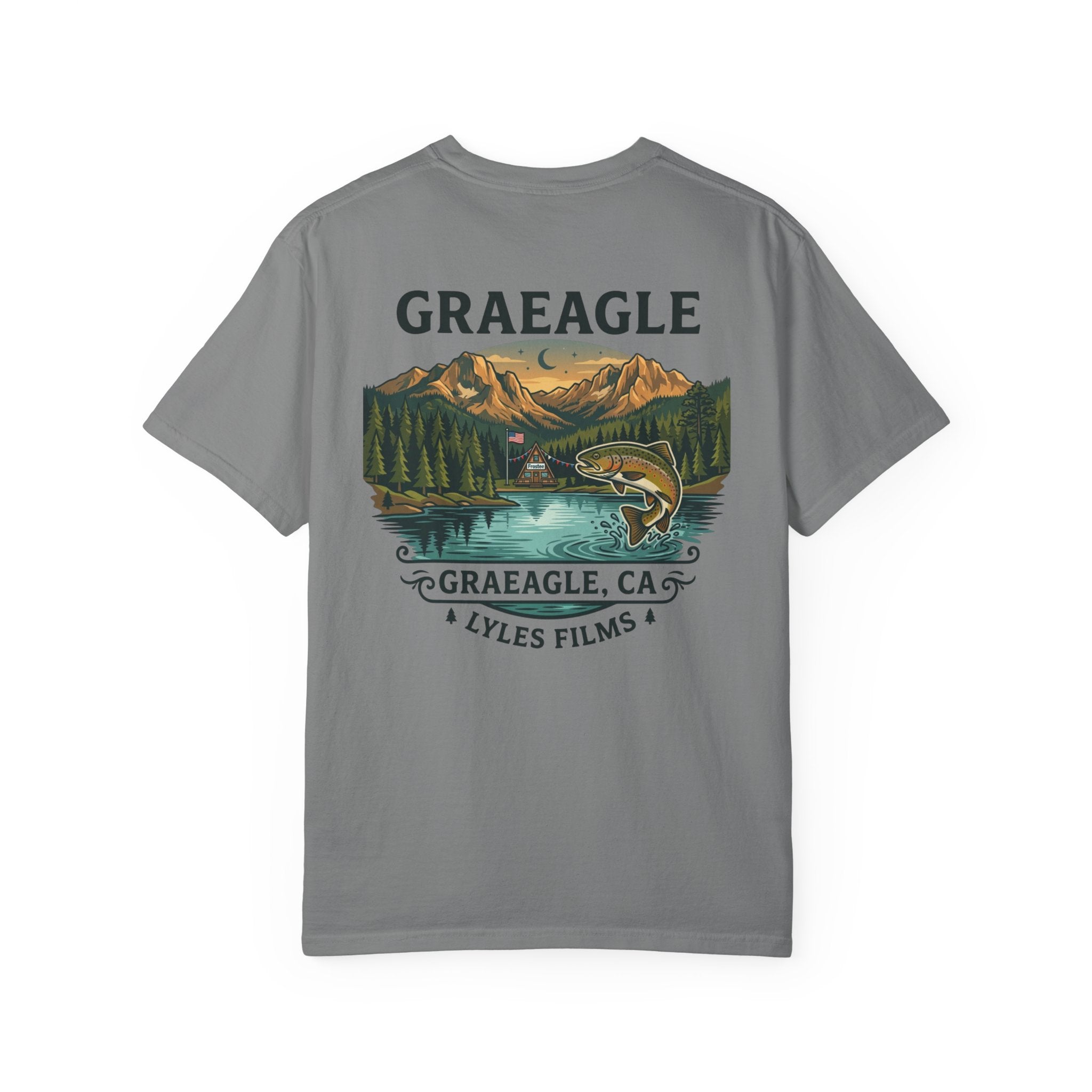 Graeagle Fishing T-Shirt — Graeagle, CA Scenic Trout Graphic Tee