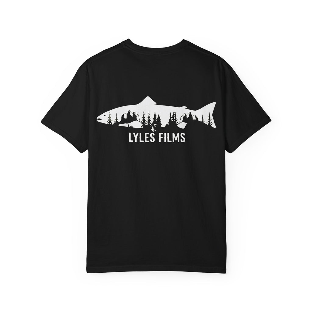 Fishing Logo T‑Shirt — 'LYLES FILMS' Silhouette Trout Tee
