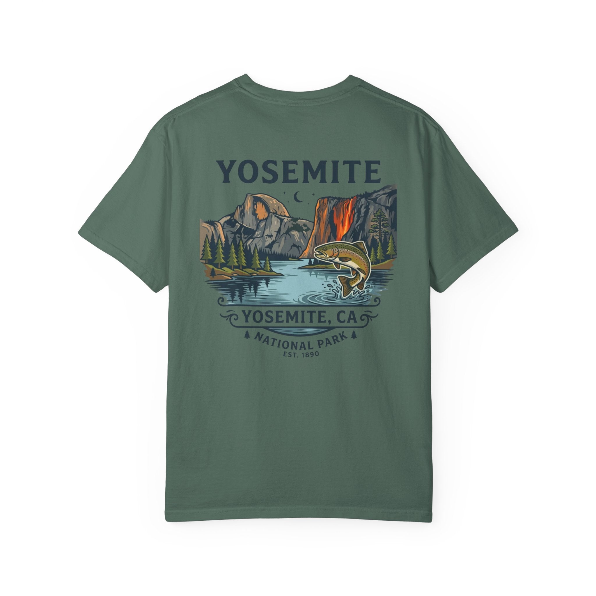 Yosemite National Park T-Shirt — Vintage Trout & Valley Scenic Tee