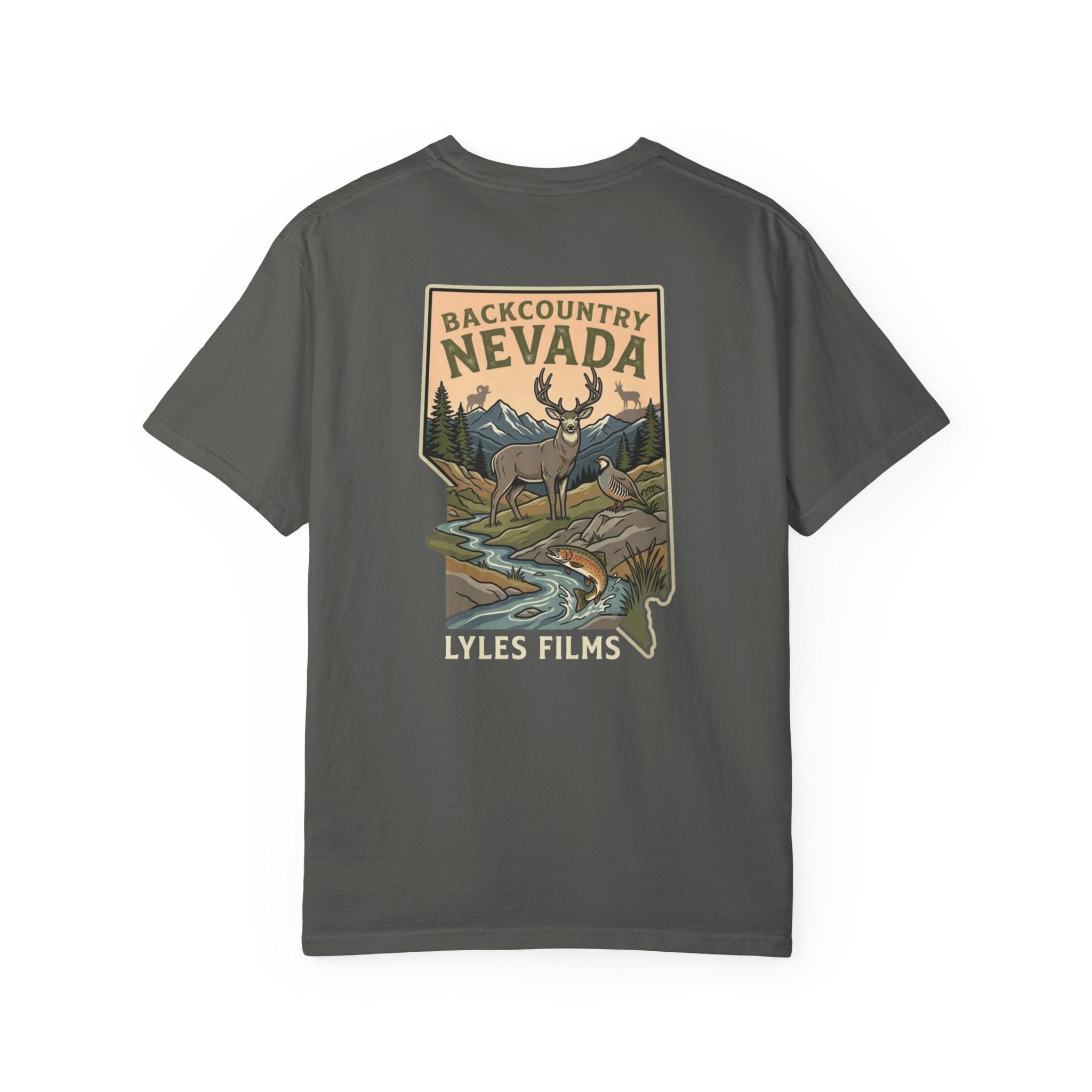 Backcountry Nevada T-Shirt — Lyles Films Outdoor Graphic Tee
