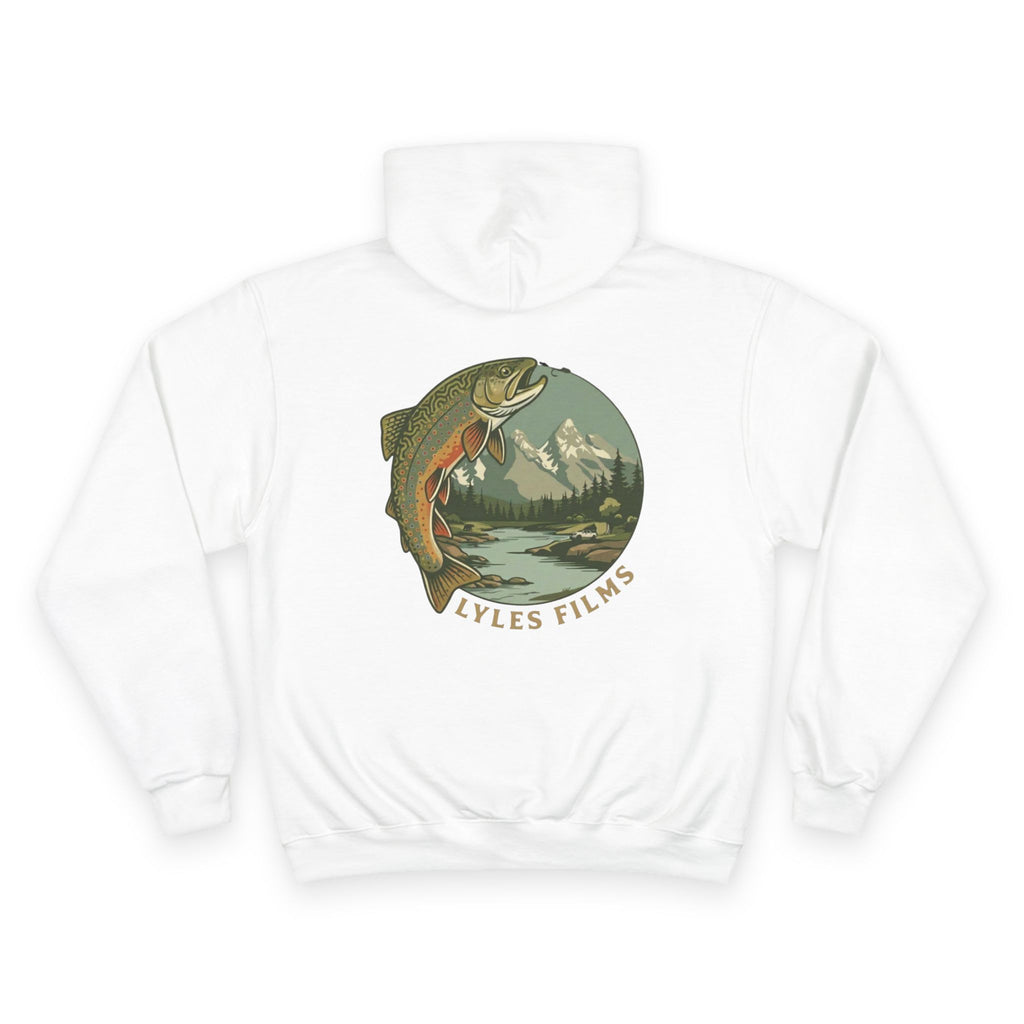 Lyles Films Classic Trout Hoodie — Vintage Wilderness Fishing Pullover