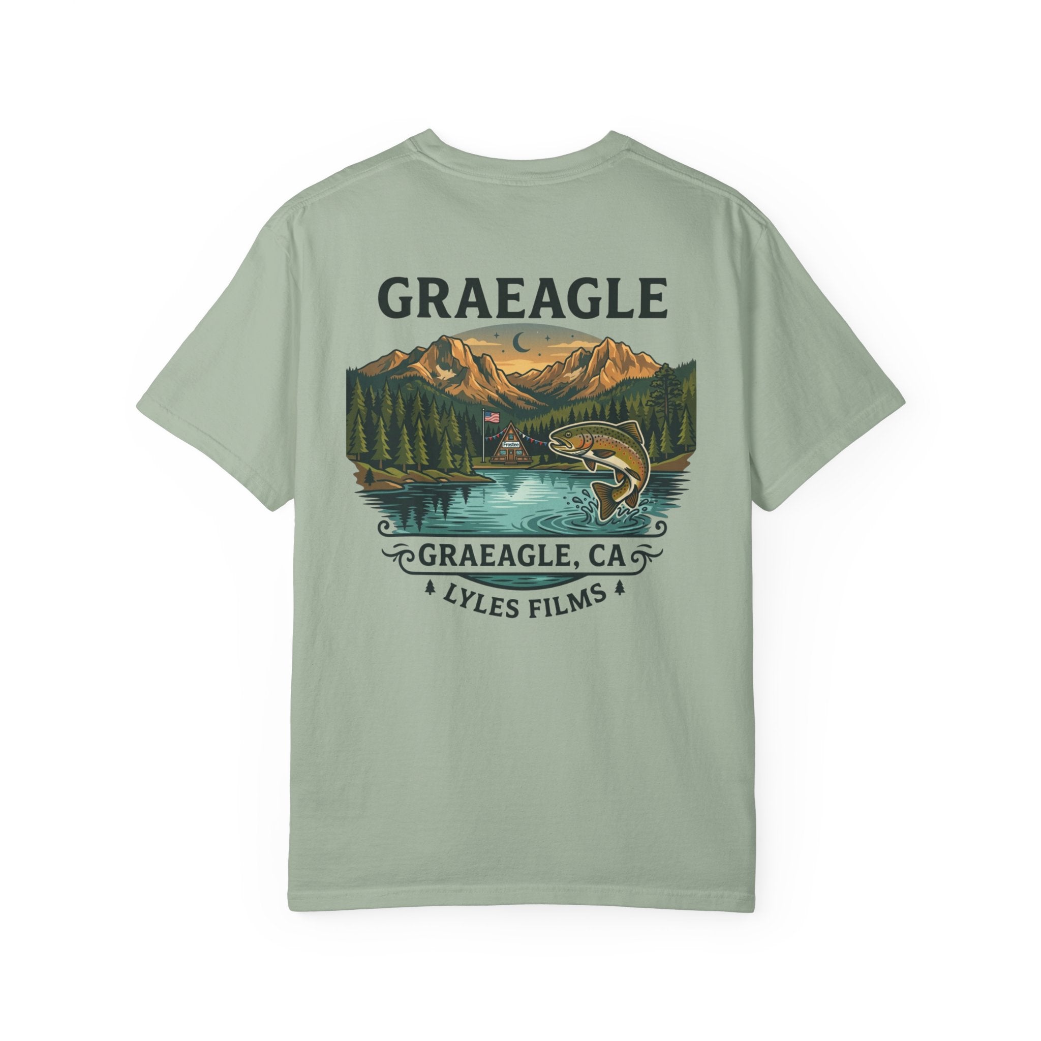 Graeagle Fishing T-Shirt — Graeagle, CA Scenic Trout Graphic Tee