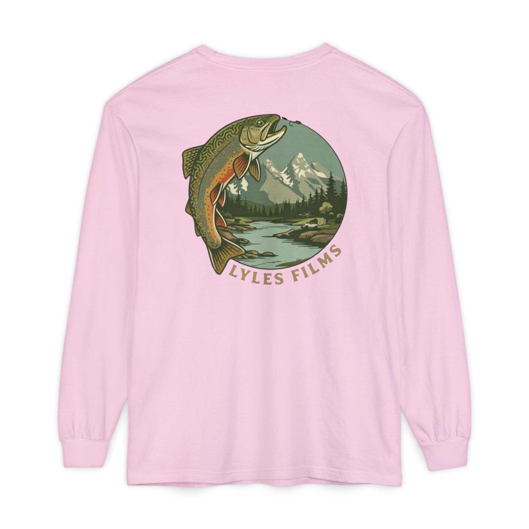 Classic Long Sleeve Brook Trout - Lyles Films Trout Graphic
