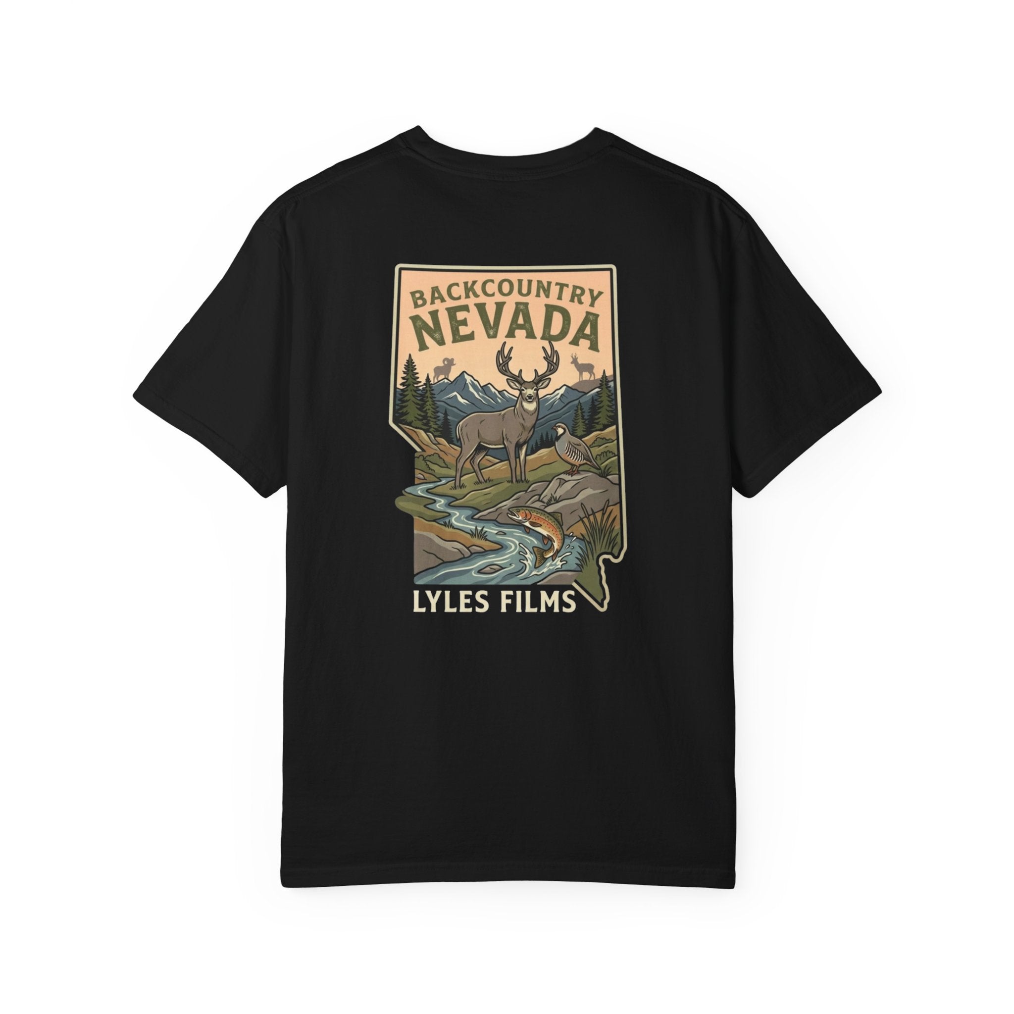 Backcountry Nevada T-Shirt — Lyles Films Outdoor Graphic Tee