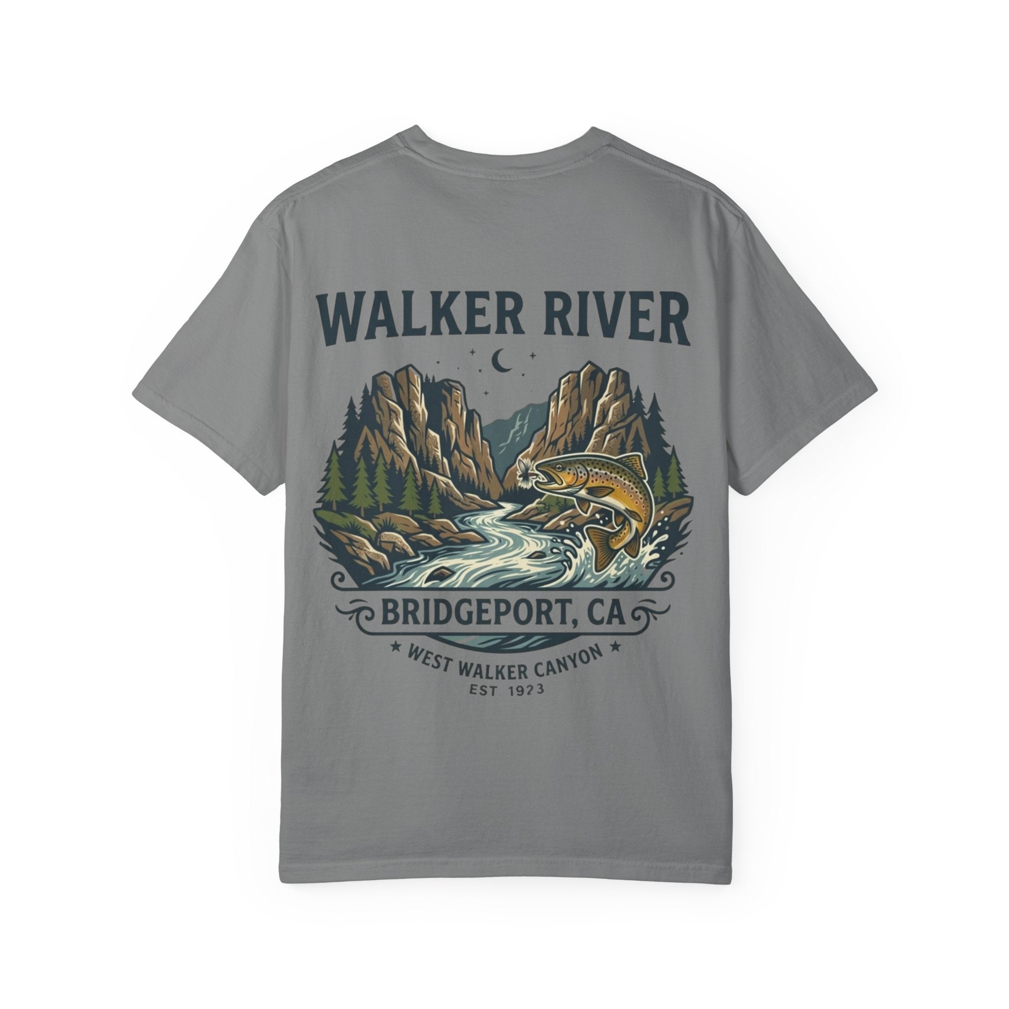 Walker River Fishing T-Shirt — Bridgeport, CA Scenic Trout Tee