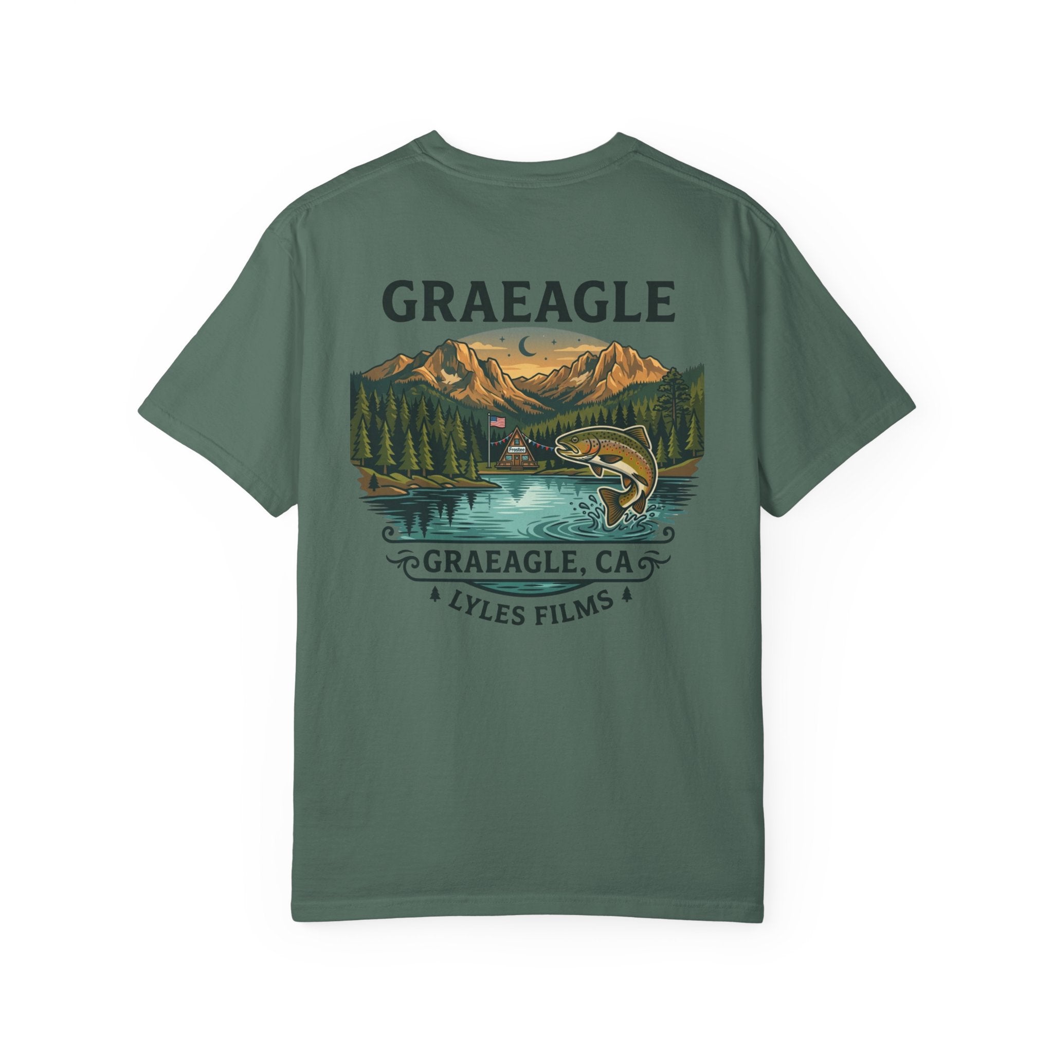 Graeagle Fishing T-Shirt — Graeagle, CA Scenic Trout Graphic Tee