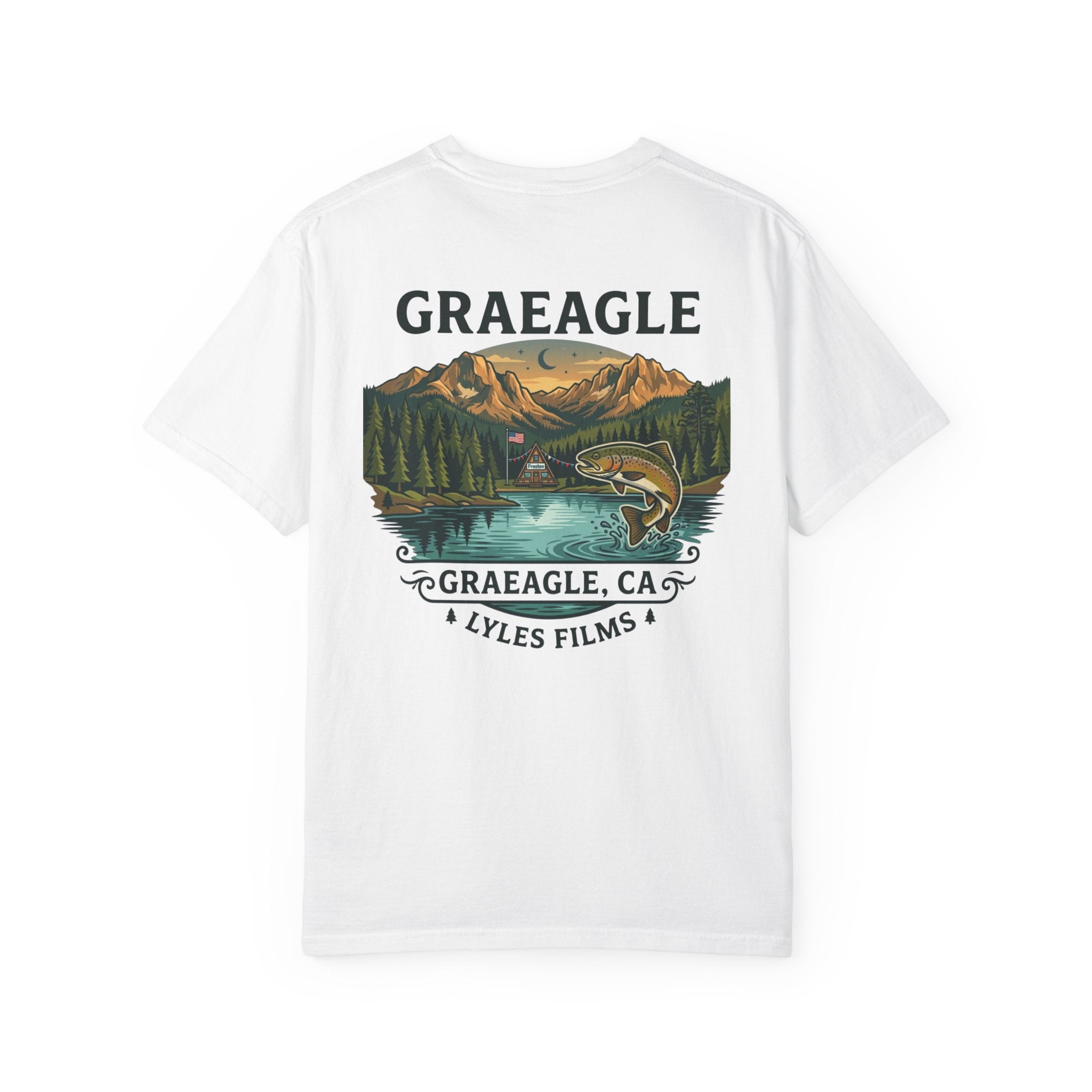 Graeagle Fishing T-Shirt — Graeagle, CA Scenic Trout Graphic Tee