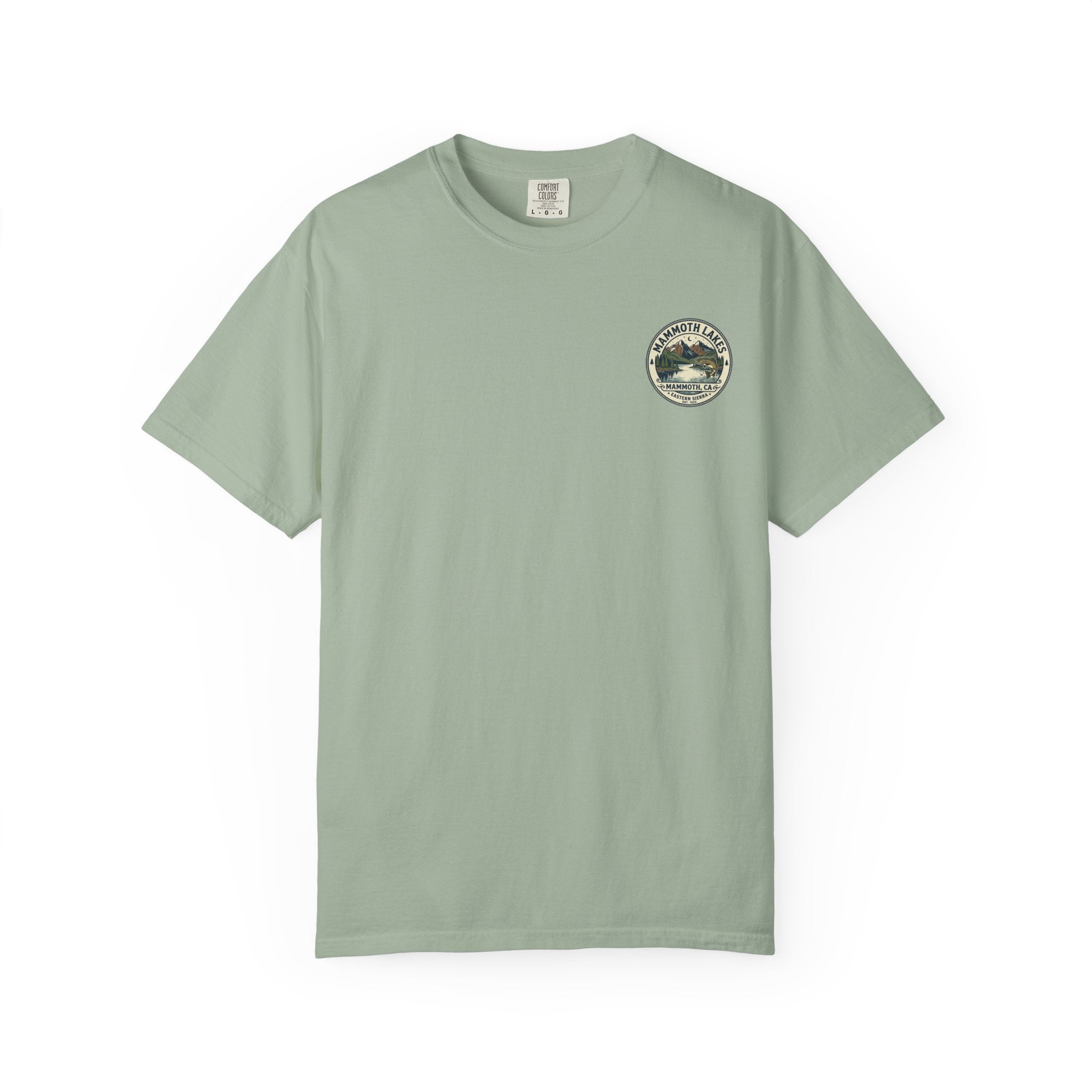 Mammoth Lakes Fishing T-Shirt – Vintage Mountain & Lake Trout Design