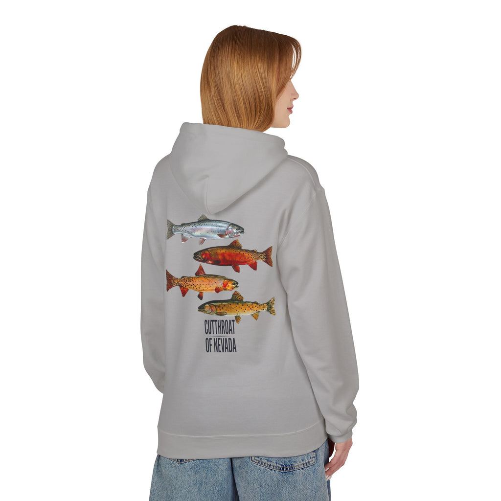 Lyles Films Nevada Cutthroat Hoodie — Fish of Nevada Graphic Fishing Pullover