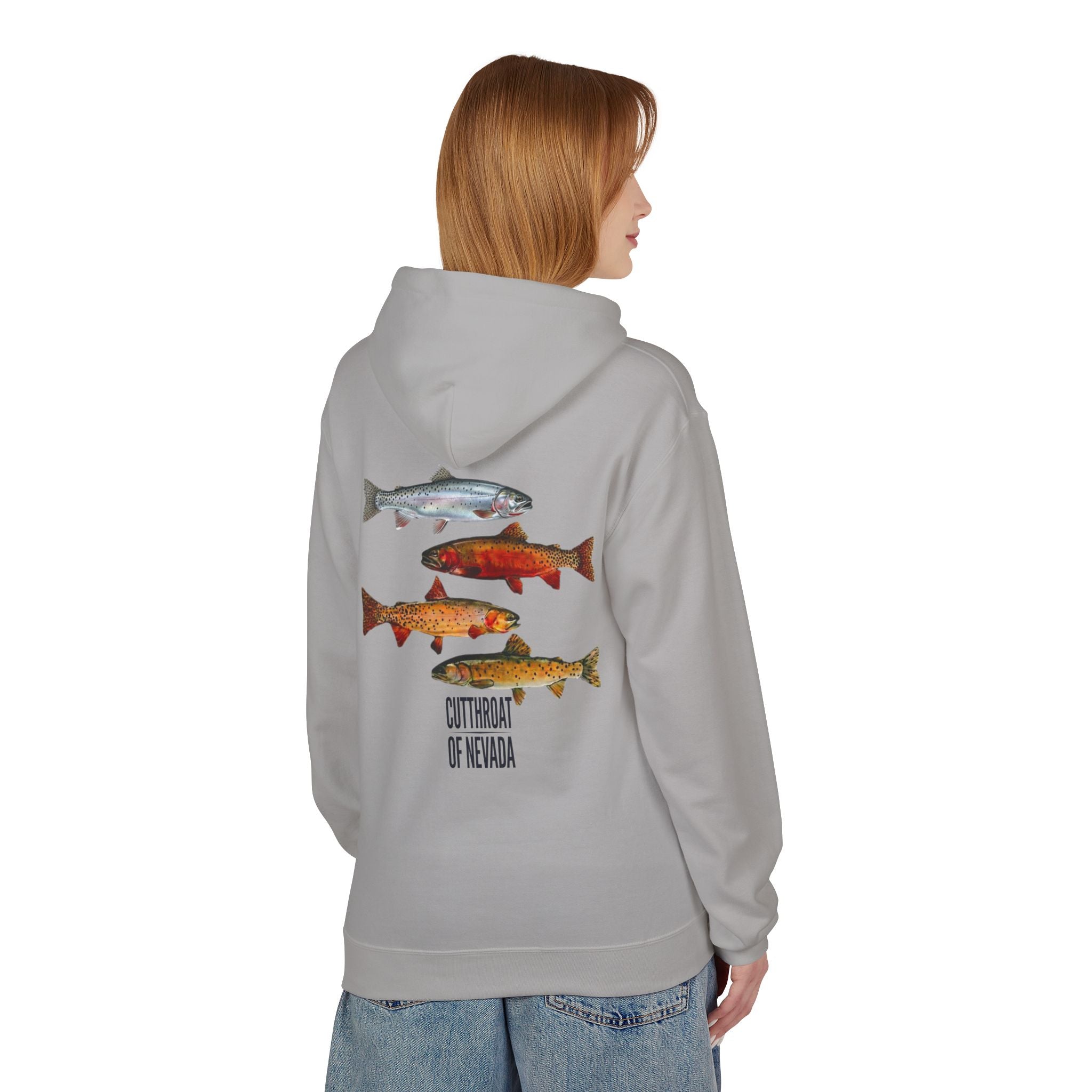 Lyles Films Nevada Cutthroat Hoodie — Fish of Nevada Graphic Fishing Pullover