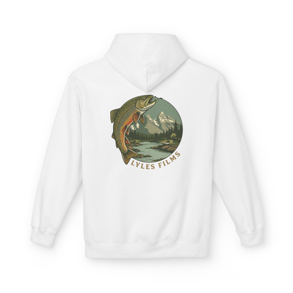 Lyles Films Hoodie — Vintage Mountain Trout Logo Pullover