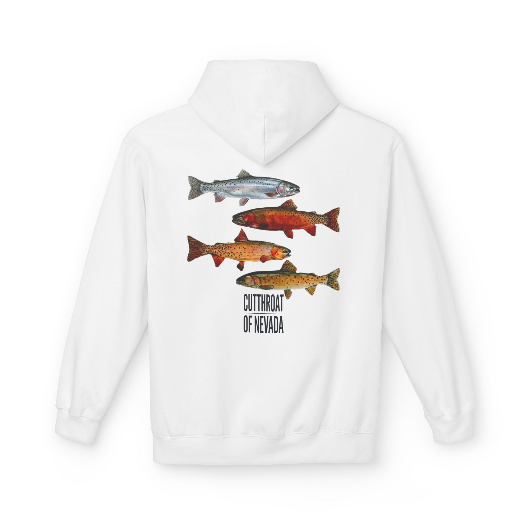 Lyles Films Nevada Cutthroat Hoodie — Fish of Nevada Graphic Fishing Pullover