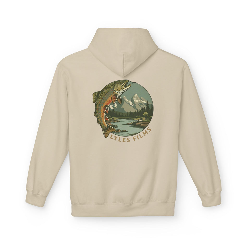 Lyles Films Hoodie — Vintage Mountain Trout Logo Pullover