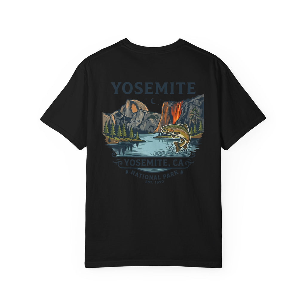 Yosemite National Park T-Shirt — Vintage Trout & Valley Scenic Tee