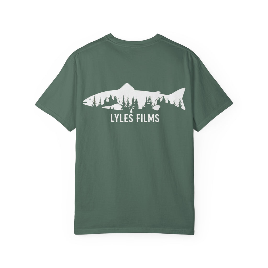 Fishing Logo T‑Shirt — 'LYLES FILMS' Silhouette Trout Tee