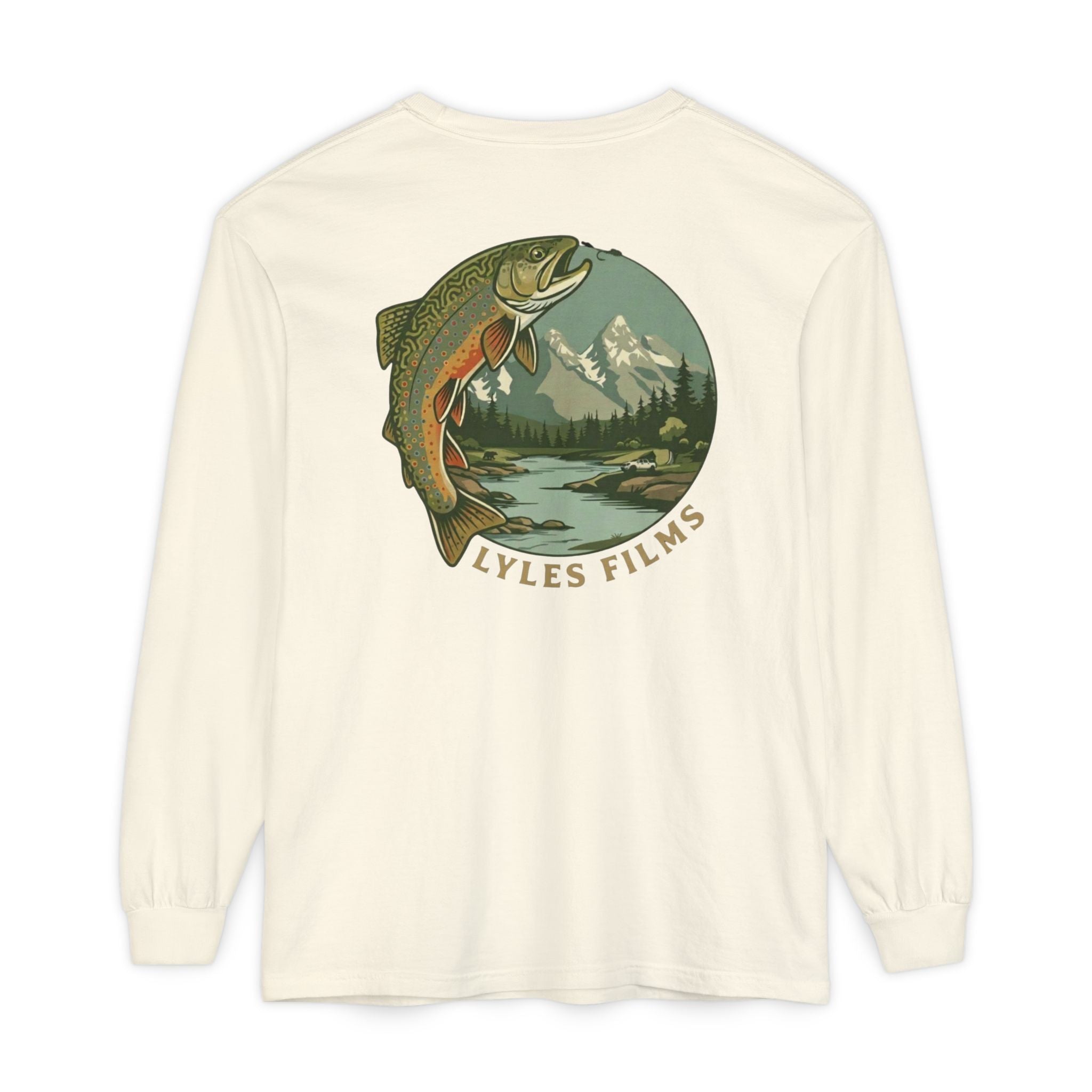 Classic Long Sleeve Brook Trout - Lyles Films Trout Graphic