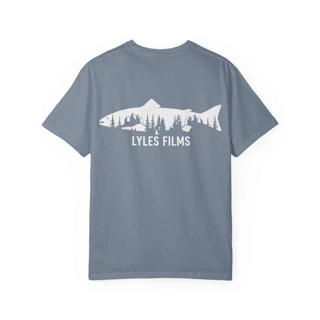 Fishing Logo T‑Shirt — 'LYLES FILMS' Silhouette Trout Tee