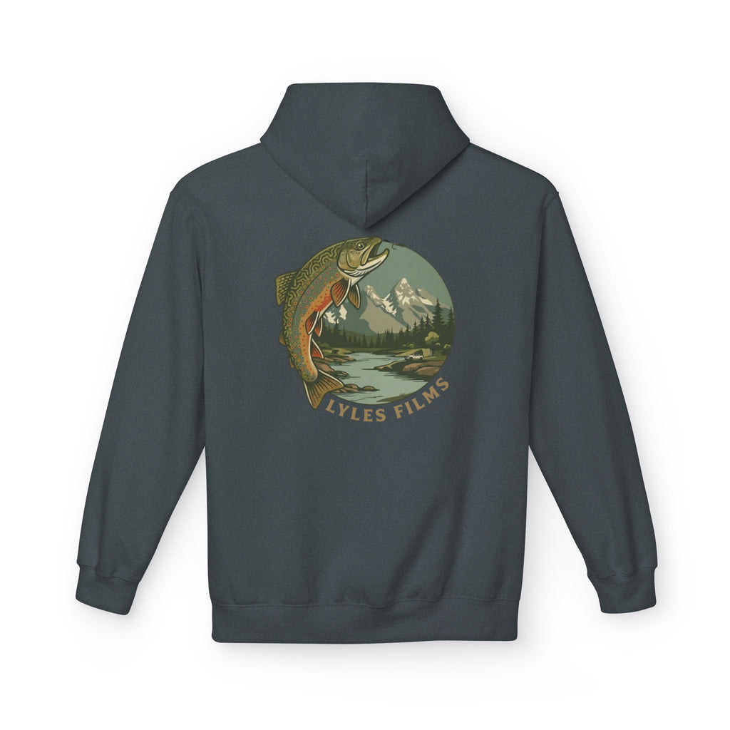 Lyles Films Hoodie — Vintage Mountain Trout Logo Pullover