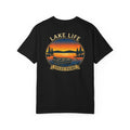 Lake Life T-Shirt — "Lyles Films" Sunset Boat Graphic
