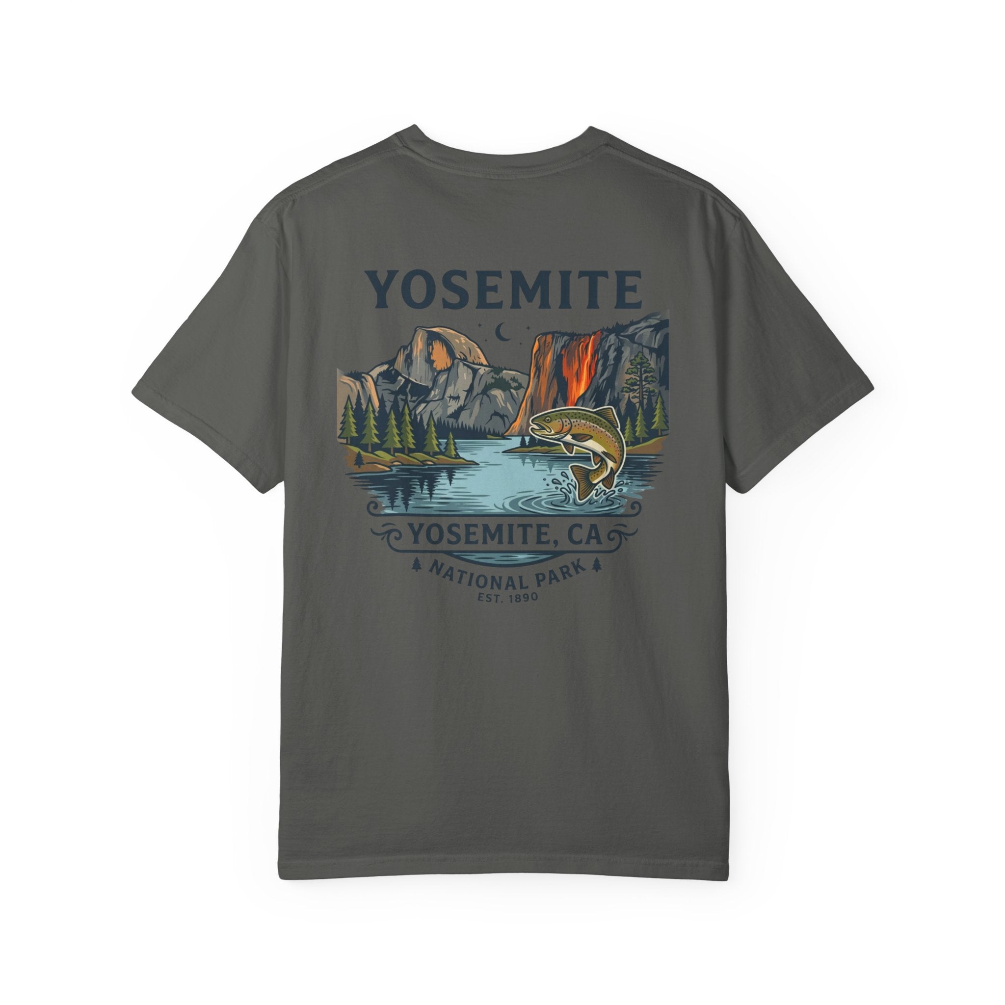 Yosemite National Park T-Shirt — Vintage Trout & Valley Scenic Tee