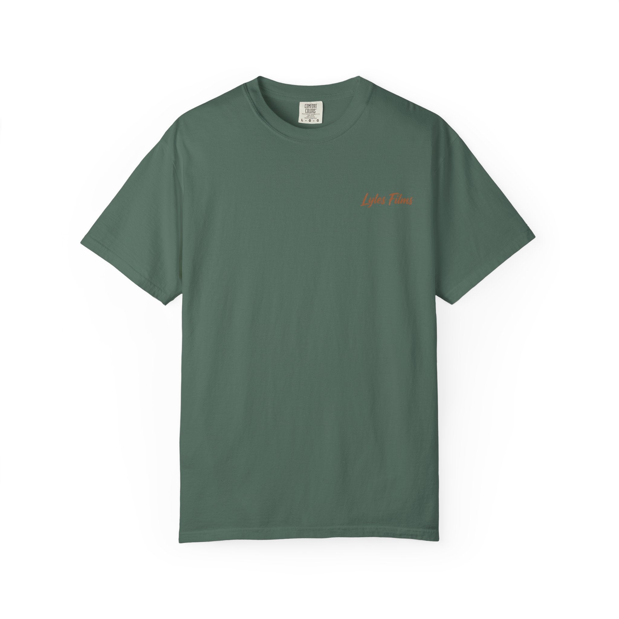 Lake Life T-Shirt — "Lyles Films" Sunset Boat Graphic